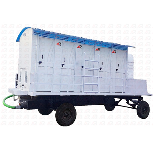 FRP 10-Seater मोबाइल Toilet Van