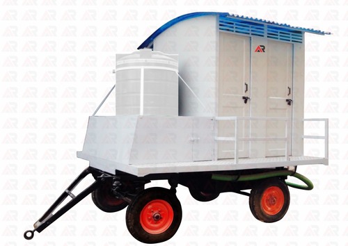 FRP 4-Seater मोबाइल Toilet Van