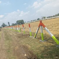 High Grade Wire Fencing Pole - Rcc Material, 6 Feet Size | High Quality Design For Effective Boundary Creation