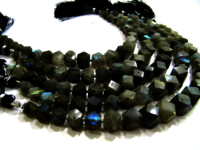 Natural Labradorite Nugget shape 16to25mm Faceted Beads strand 8''long