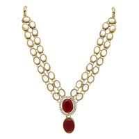 Kundan Oval Grace Choker Necklace Set.