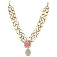 Kundan Oval Grace Choker Necklace Set..