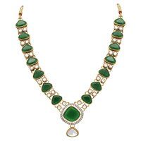 Classic Grace Mehandi plated Kundan Choker necklace set