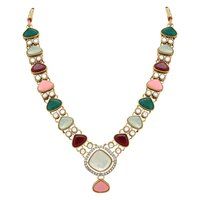 Classic Grace Mehandi plated Kundan Choker necklace set.