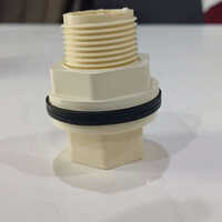 Cpvc Tank Nipple Prinzia - Cpvc Material, 3-4 Inch Outer Diameter, White Color, Round Shape | Versatile Cpvc Tank Nipple For Fluid Management