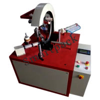 Horizontal coil wrapping machine