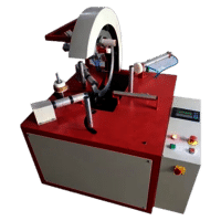 Horizontal coil wrapping machine