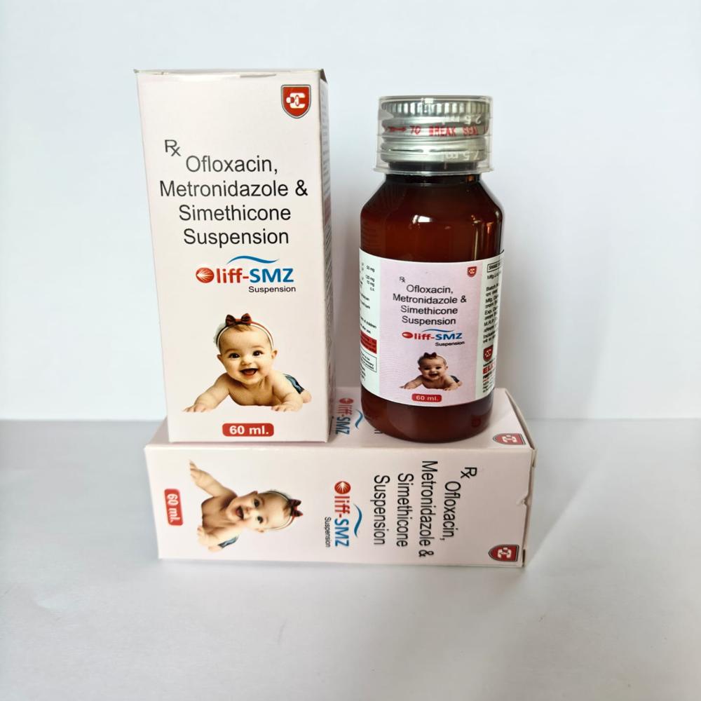 Ofloxacine 50 + Metronidazole 125 - 50mg Ofloxacine, 125mg Metronidazole Suspension | Effective Relief For Diarrhoea, Dysentery & Intestinal Cramps