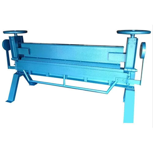 Metal Sheet Bending Machine - Standard Size, Blue Finish | New Hydraulic Power Source, Industrial Use