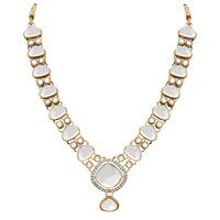 Classic Grace Mehandi plated Kundan Choker necklace set.....