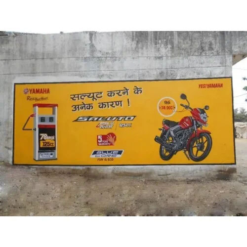 Digital PVC Wall Painting Poster Advertising Service with Installation