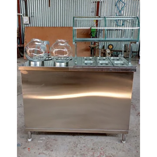 Stainless Steel Chat Counter - Color: Silver