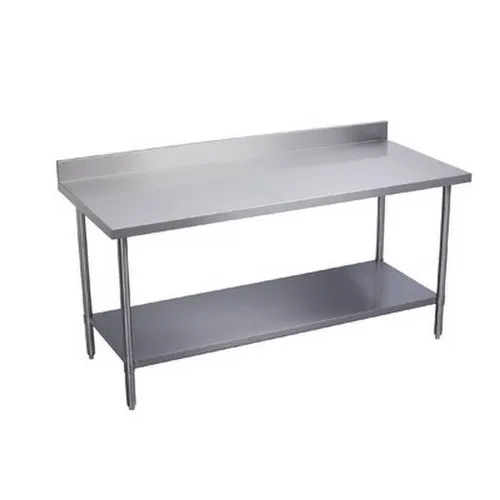 Work Table With One Under Shelf - Assembly: No Assembly Required