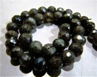 Natural Labradorite AB Coated Round Faceted 6-7mm Beads Strands 10''Long