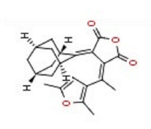 (E)-3-((1r,3r,5R,7S)-Adamantan-2-ylidene)-4- (1-(2,5-dimethylfuran-3-yl)ethylidene)dihydrofuran-2,5-dione