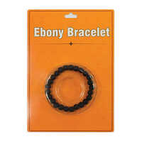 Black Ebony Bracelet - Polished Ebony Wood, Unisex Modern Style With Health Benefits For Joint Relief, Elegant Finish Suitable For All Occasions