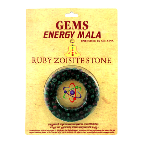 Ruby Zoisite Stone Gems Energy Mala