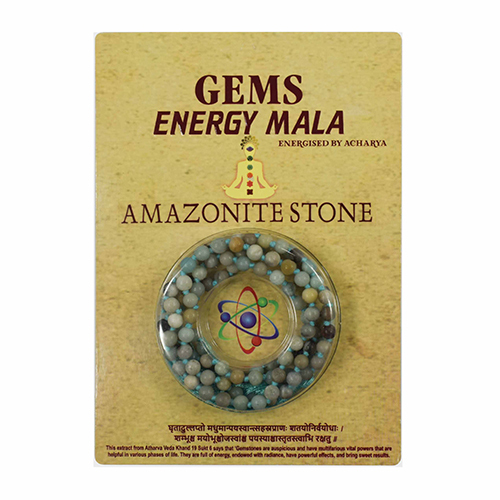 Amazonite Stone Gem Energy Mala