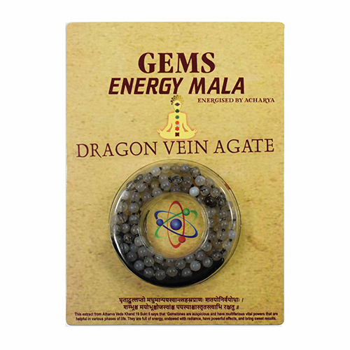 Dragon Vein Agate Stone Gem Energy Mala