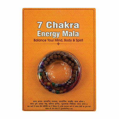 Washable 7 Chakra Energy Mala With Rudraksha