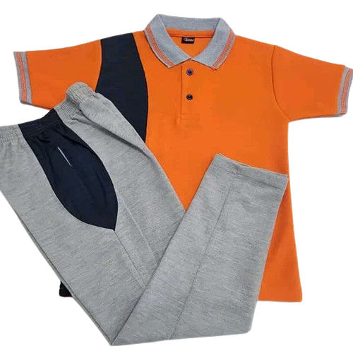 Half Sleeve T-Shirt And Lower Sports School Uniforms - Age Group: Children