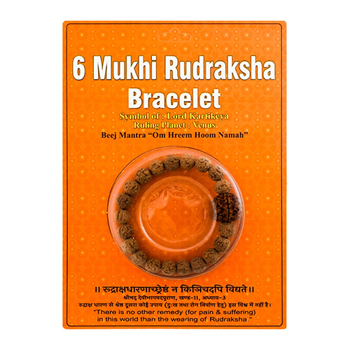 6 Mukhi Rudraksha Bracelet