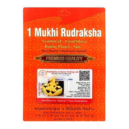 1 Mukhi Rudraksha Shiv Cap Gender: Male