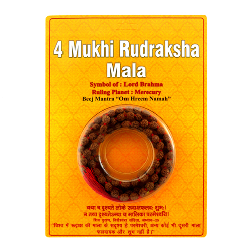 4 Mukhi Rudraksha Mala