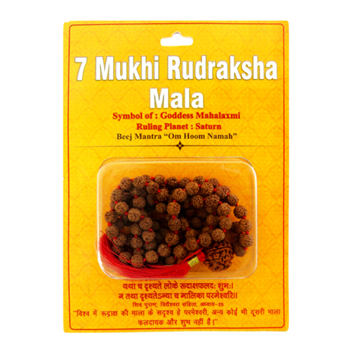 7 Mukhi Rudraksha Mala