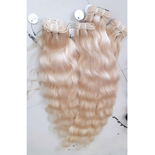 High Quality Blonde Human Hair Application: Profesional