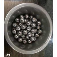 G1000 3-4 Carbon Steel Balls - Aisi1015 Material, Size Range 5/16 To 1 Inch, Silver Color | Rigid Hardness, Ideal For Bearing Applications