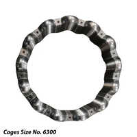 6300 Chrome Steel Ball Bearing Cages - Color: Silver