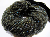 Natural Genuine Labradorite Round Plain 4mm Beads  Strand 13 inch long