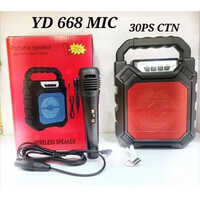 Yd 668 Wireless Portable Speaker - 5.1 Channels, Black Color | Bluetooth Connectivity, Wireless Design, Warranty Included