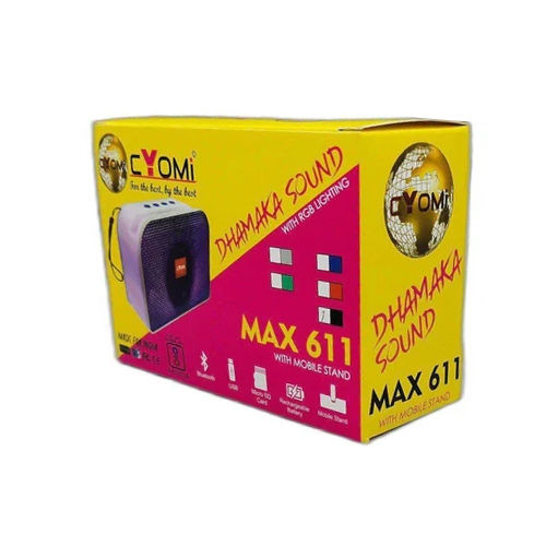 Cyomi Max 611 Bluetooth Speaker Output Power: 5 Watt (W)