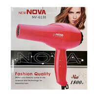 Nv-6130 Nova Hair Dryer - Abs Material, 1800 Watt Power, 230 Volt | Adjustable Speed Mode, Warranty Included, No Over Heating Protection
