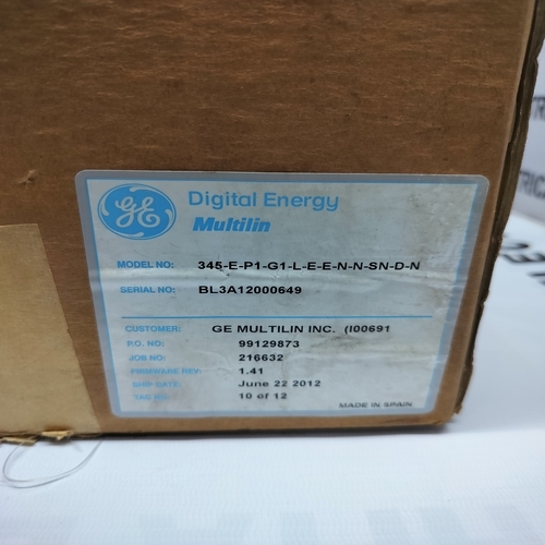 GE MULTILIN  345-E-P1-G1-L-E-E-N-N-SN-D-N PROTECTION RELAY