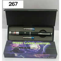 Green Laser Pointer - Durable Plastic Body, 200 Grams Weight | 500 Meter Range, Manual Switch, Ideal For Presentations And Astronomy