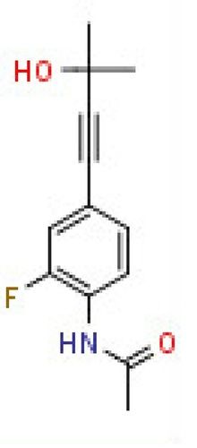 N-Acetyl 2-fluoro-4-(3-hydroxy-3-methylbut-1-ynyl)aniline