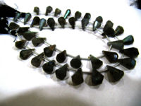 Natural Labradorite Faceted Teardrop 6x10mm to 9x15mm Beads Strand 8''long