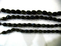 Natural Labradorite Tear drop Faceted 10to18mm Beads strand 8 inches Long