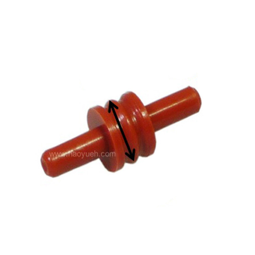 12059168 (HY1258) Wire Seal for Connector, Dummy Plug, Red, Delphi.