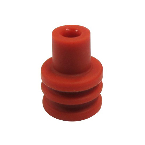 963293-1 (HY1253), Wire Seal For Wire Harness, Brick Red, TE-TYCO