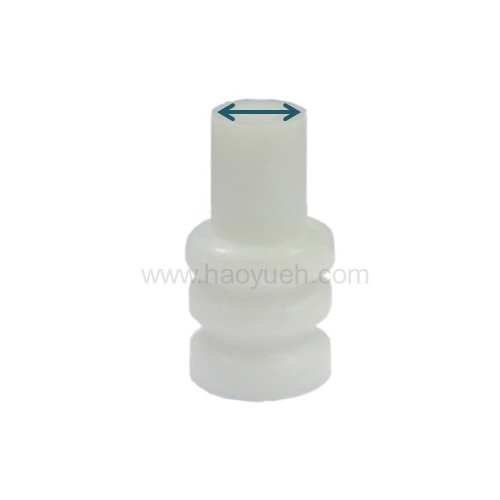 357972840(HY1014) Wire Seal for Connector, Dummy Plug, White, VW-AUDI