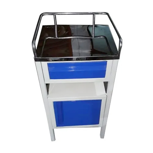 Delux SS Top Bedside Locker With SS Railling
