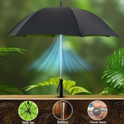 Umbrella With Inside Fan 12901