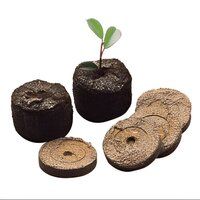 Cocopeat coin block Coir pith for kitchen and terrace gardening