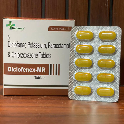 Diclofenac Pottasium Paracetamol And Chlorzoxazone Tablets General Medicines