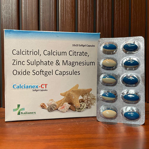 Calcitriol Calcium Citrate Zinc Sulphate And Magnesium Oxide Softgel Capsules