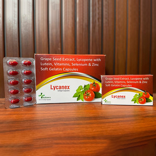 Grape Seed Extract Lycopene And Zinc Soft Gelatin Capsules